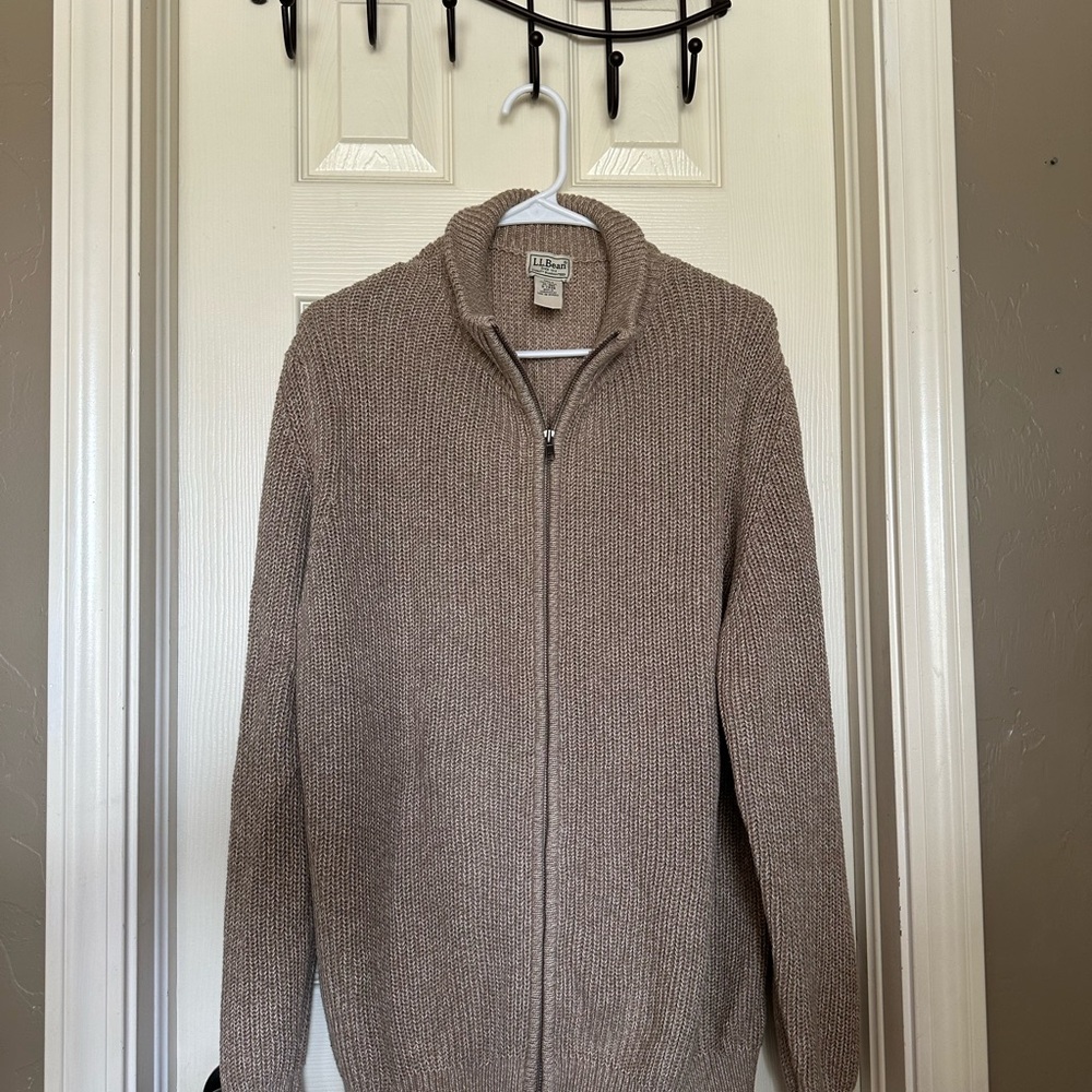 Men's Tan LL Bean Sweater Size XL